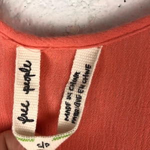 Free People Peach Ruffle Tank Tunic image 6