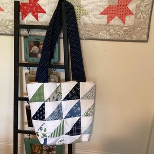 Shoreline by Camille Roskelley of Thimble Blossoms Quilted Tote Bag