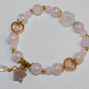 Pastel Pink Stars Bracelet