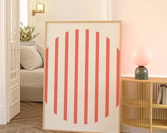 Modern Line Wall Art, Living Room Wall Art, Minimalist Poster, Abstract Art Prints, Eclectic Wall Art, Maximalist Home Decor, Trendy Print