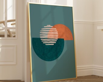 Modern Abstract Shape Print, Bathroom Print, Modern Wall Decor, Home Art Wall Decor, Contemporary Art, Bedroom Wall Art, Geometric Wall Art