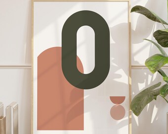 Contemporary Abstract Wall Art, Eclectic Poster, Living Room Wall Art, Modern Simplistic Print, Neutral Wall Art, Bedroom Decor, Modern Art