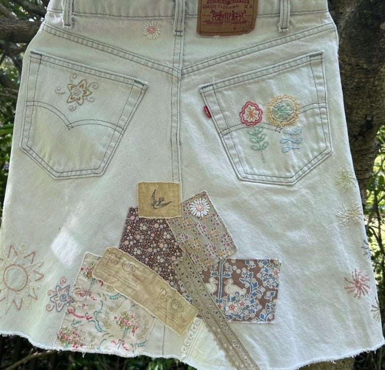 Upcycled Skirt from Levi's (M)
