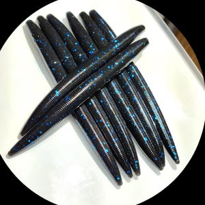 13cm Stick Köder *Schwarz und Blau* (8 Stück)