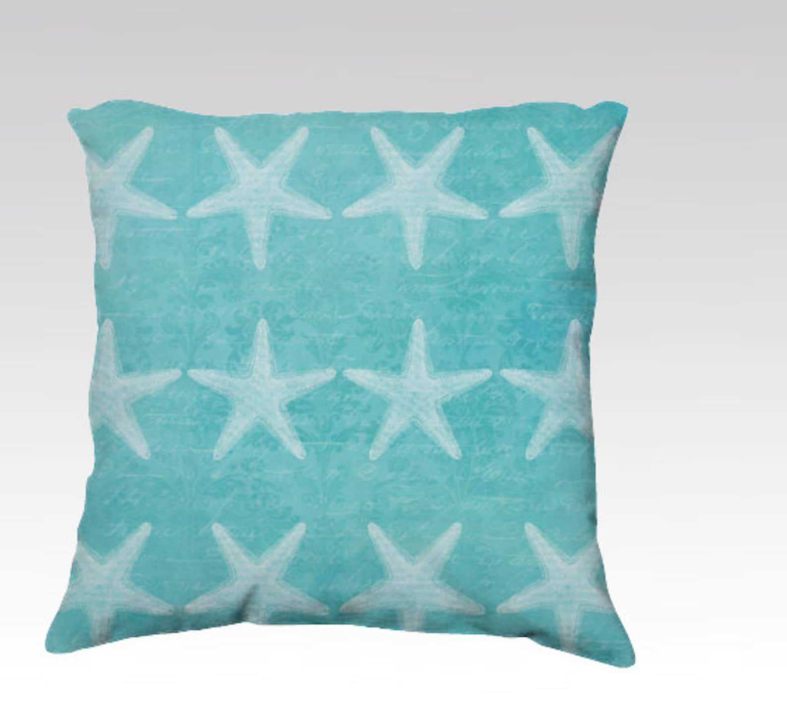 Coastal PILLOW COVER 18x18 or 22x22 beach pillowturquoise Etsy