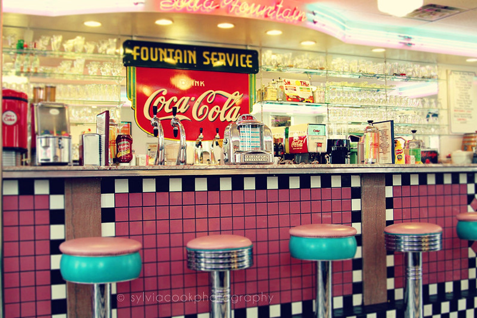 Retro Home Decor retro Diner Wall Art Soda Etsy