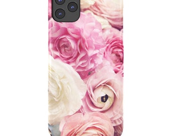 Ranunculus case, Samsung  iphone case "Shades of Pink",shabby chic, flowers,girly case