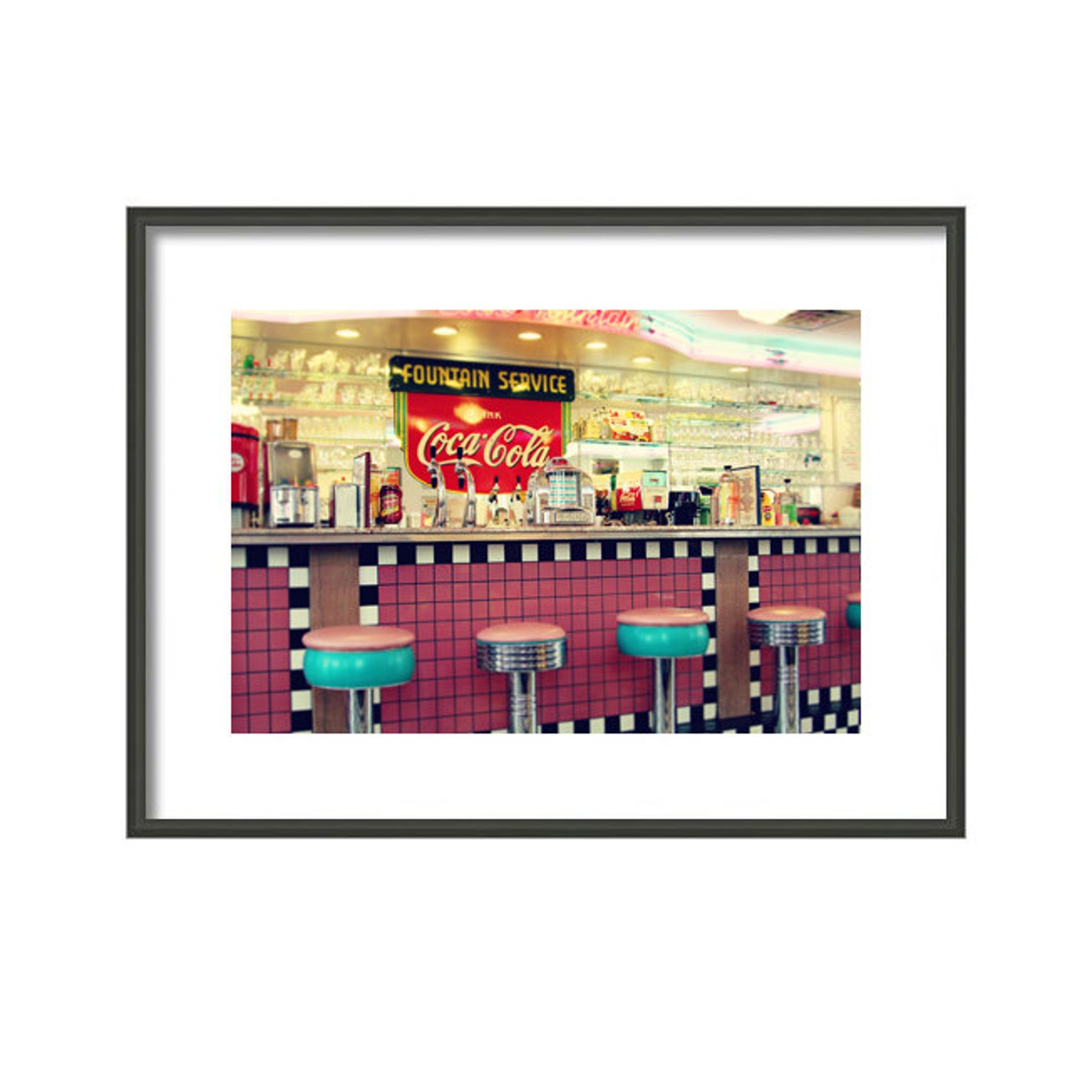 Retro Home Decor retro Diner Wall Art Soda Etsy