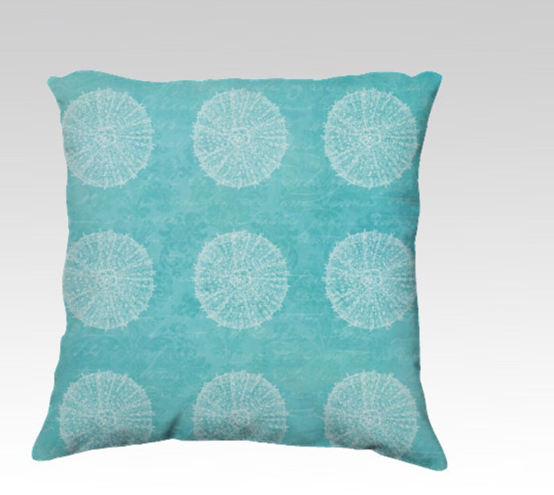 Coastal PILLOW COVER 18x18 or 22x22 beach pillowturquoise Etsy