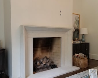cast limestone mantel surround
