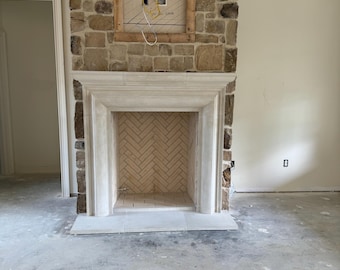 Cast Stone Fireplace