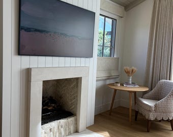 Modern Stone mantel surround