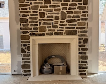 Cast Limestone Fireplace Surrounds