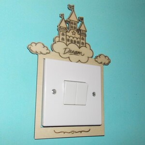 Fairy Tale Castle Light Switch Surround: Princess Nursery Decor