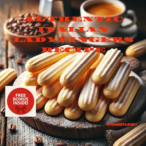 Biscotti Savoiardi Savoiardi Italiani per Tiramisù e Intingoli al Caffè / Ricetta Autentica di Dolci Italiani
