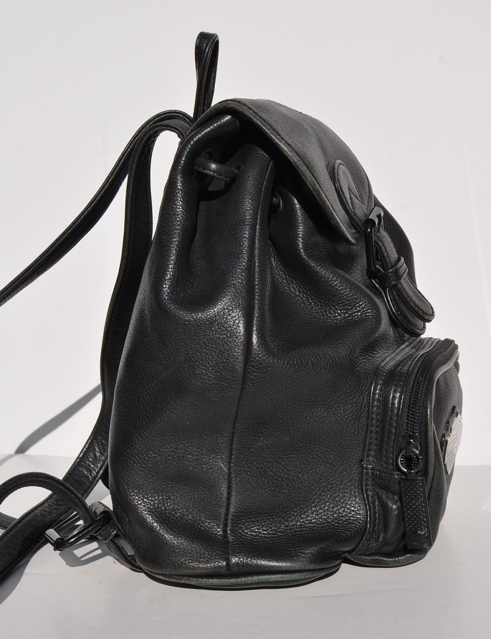 HARLEY DAVIDSON vintage leather BACKPACK tote rucksack back | Etsy