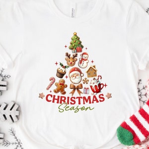 Christmas Vibes Shirt, Weihnachtsshirt, Cookie Shirt, Weihnachtsbaum Shirt, frohe Weihnachten, Santa Shirt, frohe Weihnachten, Feiertagsgeschenk-T-Stück