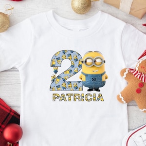 Custom Minion Shirt, Cute Minion Kids Shirt, Personalized Kids Shirt, Minion Shirt, Funny Minion Shirt, Minion Party T-shirt, Gift for Kids
