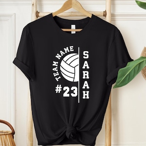 Personalized Volleyball Team Shirt, Volleyball Shirt, Volleyball Mom Shirt, Player Number and Name Shirt, Volleyball Player Shirt, Team Gift