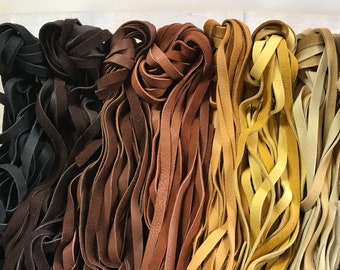 Straight Cut Elk Laces - 1/2 Inch by 50-60 Inches - 2 Pieces - Stock No. ELKLACES