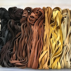 Straight Cut Elk Laces - 1/2 Inch by 50-60 Inches - 2 Pieces - Stock No. ELKLACES