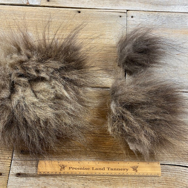 Musk Ox Hair on Hide Piece - Choice of Size - Stock No. FUR-33