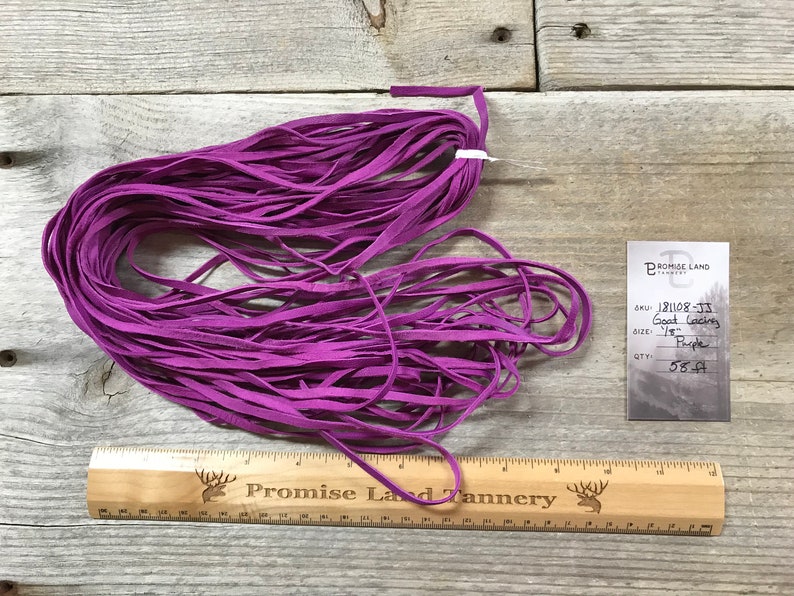 Purple 18 181108-JJ Bulk Lot of Goat Lace Lot No Hand Cut