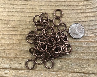 Anodized Aluminum Jump Rings - Bronze - 3/8 Inch x 14 Guage - Bag of 50 - Stock No. BUCKLE-46