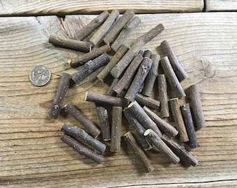 Assorted Fruitwood Sticks - 2" Ogham Rune Set - Bag of 35 Pieces - Stock No. 1-510