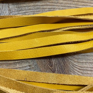 Bulk Lot Gold Cow Lacing - 1/2&quot; - Straight Cut - Lot No. 220721-PPP