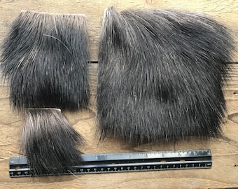 Moose Hair on Hide Piece - Choice of Size - Stock No. FUR-40