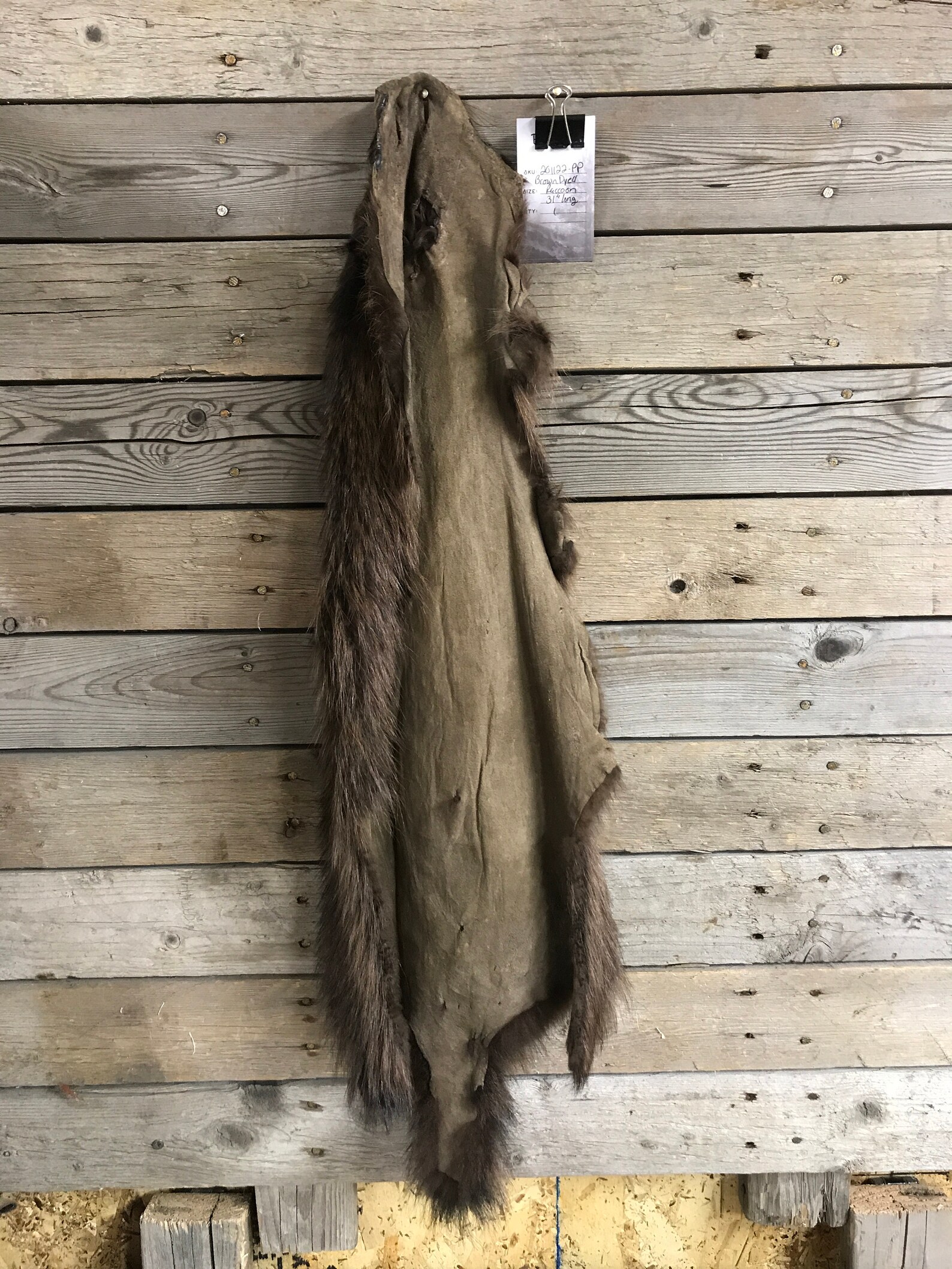 Brown Dyed Raccoon Fur Pelt Soft Garment Tanned as Shown - Etsy