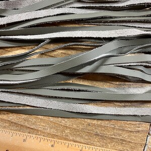 Bulk Lot Granite Cow Lacing - 1/4&quot; - Straight Cut - Lot No. 211024-UU