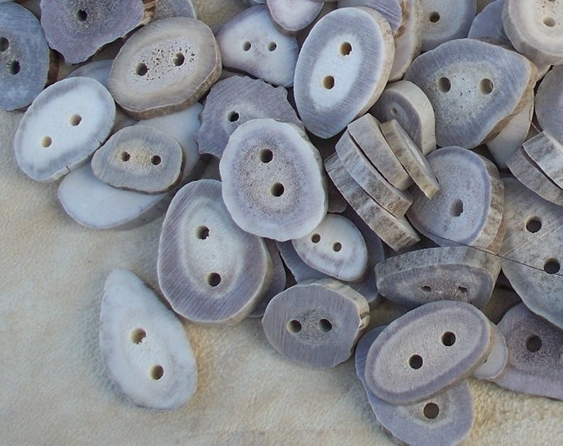 Large Deer Antler Buttons Lot of 25 Pieces Stock No. L-BUTTONS image 1