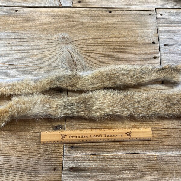 Pair of Premium Coyote Fur Trim Pieces or Cuffs - Lot No. 210916-TTT