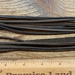 2mm Taupe Cow Buckskin Laces - 24&quot; Long - 8 Pieces - Straight Cut - Stock No. LSL039