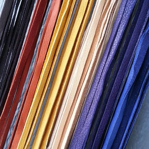 6mm Premium Genuine Flat Leather Cord Antique 6.0 Mm X 1.0 Mm Flat Lace by  the Yard Distressed Flat Lace 38 Color Choices 