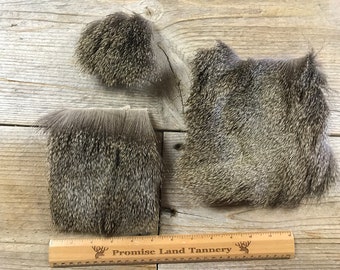 Mule Deer Hair on Hide Piece - Choice of Size - Stock No. FUR-1