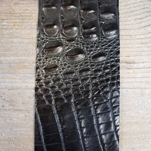 Alligator Leather - Embossed Cowhide - Dragon Scale or Gator Print - CUT to Order Bronze