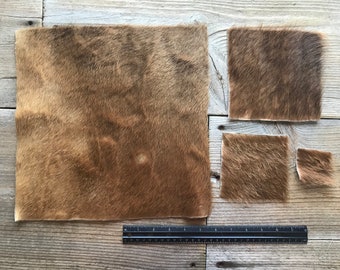 Summer Cow Hair on Hide Piece - Choice of Size - Stock No. FUR-30