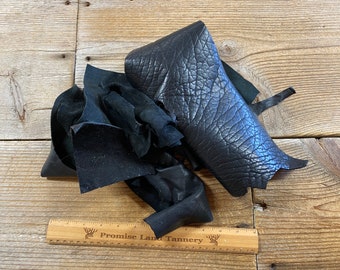 FROZEN Blue Lambskin Leather Scrap MIX Pre Cut 5x5-10x10inch