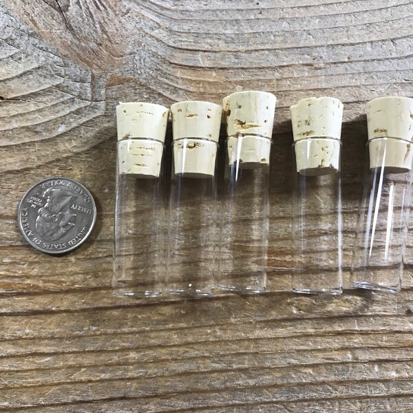 Tiny Glass Vials Etsy
