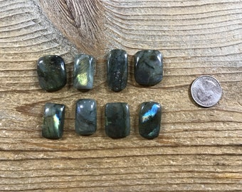 Large Rectangle Cabochons - Labradorite  - Choice of Piece - Lot No. 210127 A-H