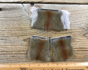 Red Squirrel Hair On Hide Piece - Choice of Size - Stock No. FUR-84R