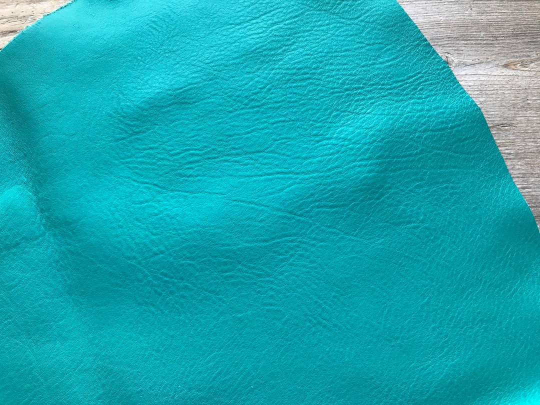 Glove Tan Cowhide Turquoise CUT to Order Stock No. GTCW Etsy