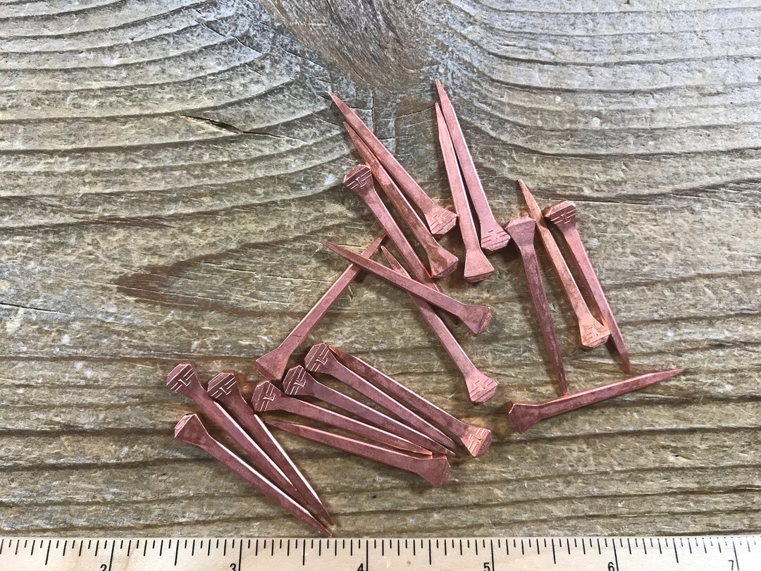 Copper Horseshoe Nails Bag of 20 Hardware Stock No. BUCKLE77 Etsy