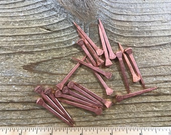 Copper Horseshoe Nails - Bag of 20 - Hardware - Stock No. BUCKLE-77