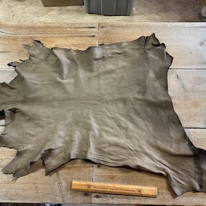 Goat Hide Leather - Full Hide - Barnwood - Lot No. 241017-R