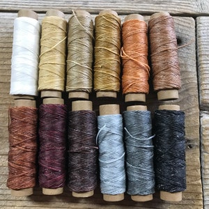 Waxed Flat Thread Wax String Cord 30m / 50m 0.8mm 100% Polyester Yarn Cord  Hand Stitching Diy Threads For Leather Sewing Craft - Thread - AliExpress