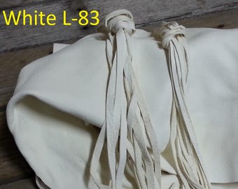 White Deer Buckskin - Lacing, Half and Full Hides - Stock No. L-83